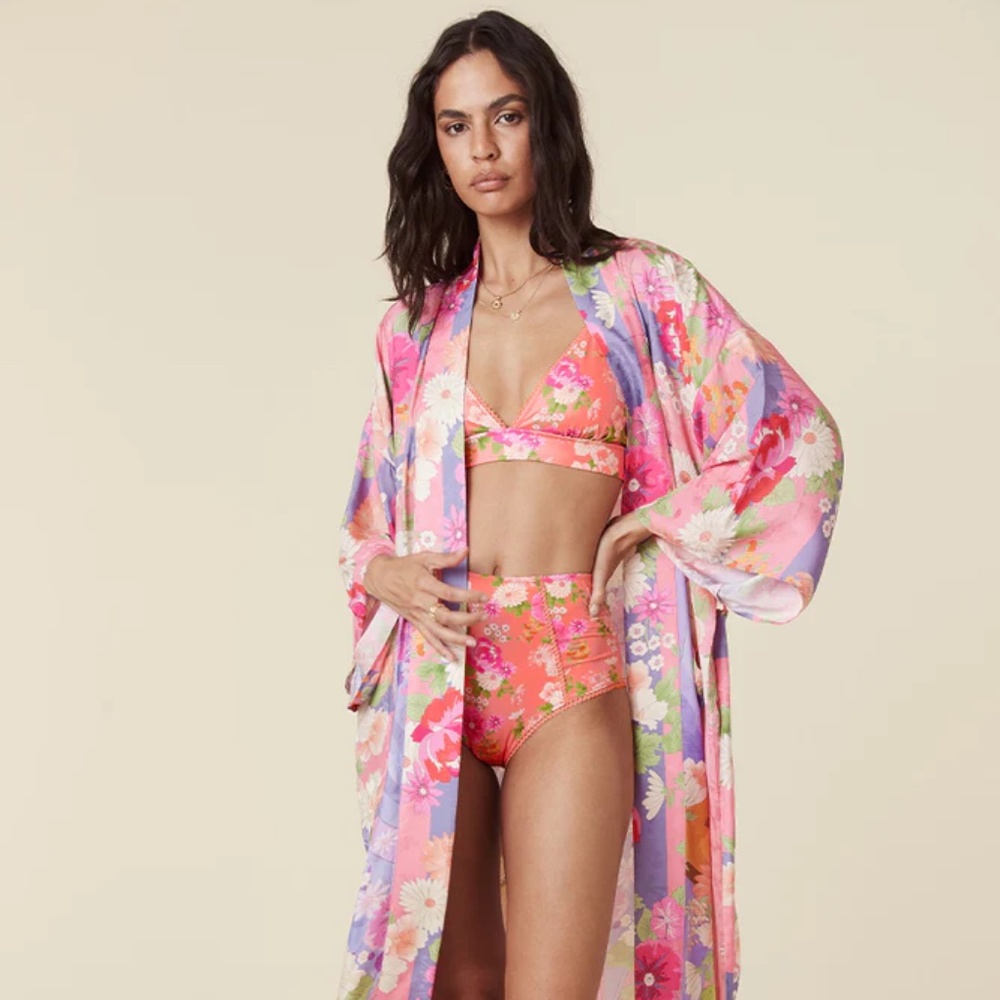 Spell & The Gypsy Carrie Robe in Pink Small - Med NWT